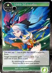 Pricia's Call to Action - The Moonlit Savior - Force of Will card