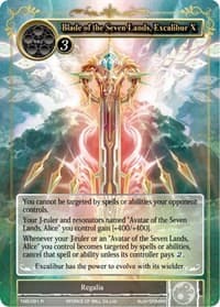 Blade of the Seven Lands, Excalibur X - The Moonlit Savior - Force of Will card