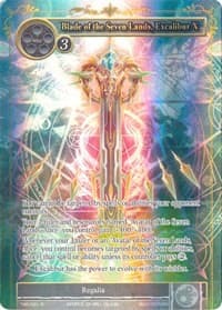 Blade of the Seven Lands, Excalibur X (Full Art) - The Moonlit Savior - Force of Will card