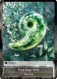 Wind Magic Stone - The Moonlit Savior - Force of Will card