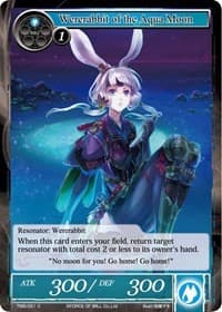 Wererabbit of the Aqua Moon - The Moonlit Savior - Force of Will card