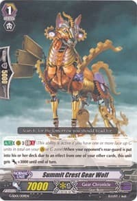 Summit Crest Gear Wolf - G-Start Deck 1: Odyssey of the Interspatial Dragon - Cardfight Vanguard card