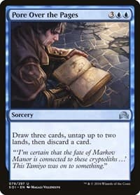 Pore Over the Pages - Shadows over Innistrad - Magic: The Gathering card