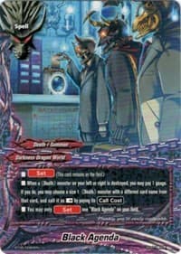 Black Agenda - Break to the Future - Future Card BuddyFight card