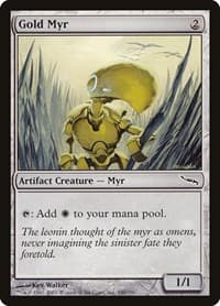 Gold Myr - Mirrodin - Magic: The Gathering card