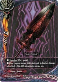 Purgatory Sword, Fatal - Break to the Future - Future Card BuddyFight card