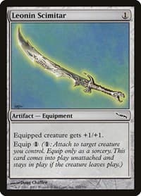 Leonin Scimitar - Mirrodin - Magic: The Gathering card