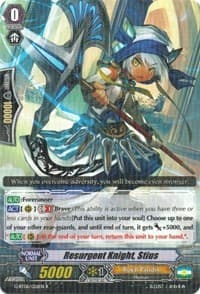 Resurgent Knight, Stius - G-BT06: Transcension of Blade & Blossom - Cardfight Vanguard card