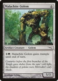 Malachite Golem - Mirrodin - Magic: The Gathering card