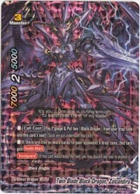 Twin Blade Black Dragon, Zalcandira (RR Foil) - Starter Deck: Hollow Black Dragon - Future Card BuddyFight card