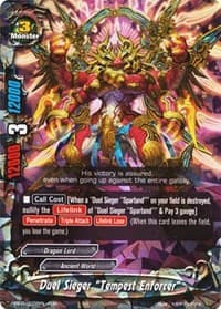 Duel Sieger "Tempest Enforcer" - Immortal Entities - Future Card BuddyFight card