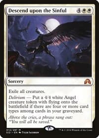 Descend upon the Sinful - Shadows over Innistrad - Magic: The Gathering card
