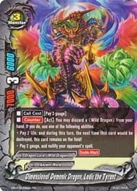 Dimensional Demonic Dragon, Ladis the Tyrant - Immortal Entities - Future Card BuddyFight card