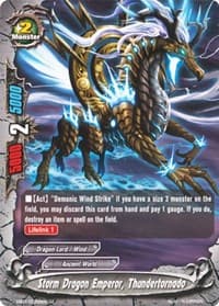 Storm Dragon Emperor, Thundertornado - Immortal Entities - Future Card BuddyFight card
