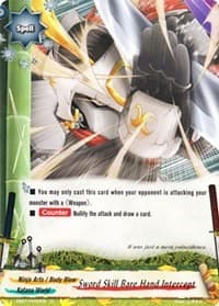 Sword Skill Bare Hand Intercept - Immortal Entities - Future Card BuddyFight card