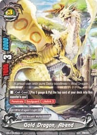 Gold Dragon, Abend - Immortal Entities - Future Card BuddyFight card