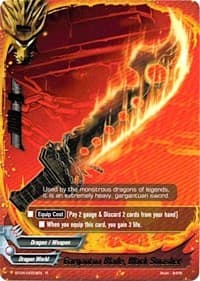 Gargantua Blade, Black Smasher - Darkness Fable - Future Card BuddyFight card
