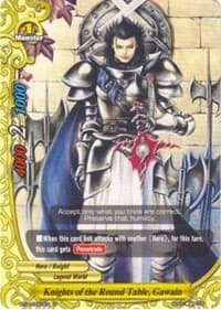 Knights of the Round Table, Gawain - Darkness Fable - Future Card BuddyFight card