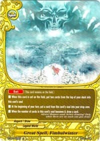 Great Spell, Fimbulwinter - Darkness Fable - Future Card BuddyFight card