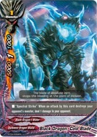 Black Dragon, Cold Blade - Darkness Fable - Future Card BuddyFight card