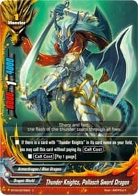 Thunder Knights, Pallasch Sword Dragon - Darkness Fable - Future Card BuddyFight card