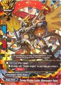 Thunder Knights Leader, Kommandeur Fahne - Drum's Adventures - Future Card BuddyFight card