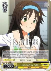 Team KBYD, Yuki - The iDOLM@STER Cinderella Girls - Weiss Schwarz card