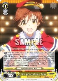 new generations, Mio - The iDOLM@STER Cinderella Girls - Weiss Schwarz card