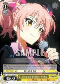 Reliable Senior, Mika - The iDOLM@STER Cinderella Girls - Weiss Schwarz card