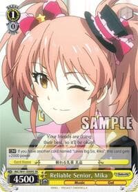 Reliable Senior, Mika (SR) - The iDOLM@STER Cinderella Girls - Weiss Schwarz card