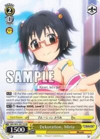 Dekoration, Miria (SR) - The iDOLM@STER Cinderella Girls - Weiss Schwarz card