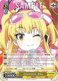 Dekoration, Rika - The iDOLM@STER Cinderella Girls - Weiss Schwarz card