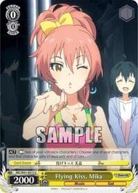 Flying Kiss, Mika - The iDOLM@STER Cinderella Girls - Weiss Schwarz card