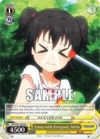 Camp with Everyone, Miria - The iDOLM@STER Cinderella Girls - Weiss Schwarz card