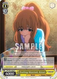 Feeling Worried, Kirari - The iDOLM@STER Cinderella Girls - Weiss Schwarz card