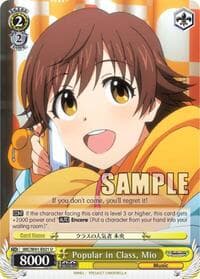 Popular in Class, Mio - The iDOLM@STER Cinderella Girls - Weiss Schwarz card