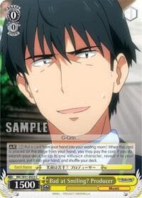 Bad at Smiling? Producer - The iDOLM@STER Cinderella Girls - Weiss Schwarz card