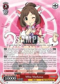 Miku Maekawa - The iDOLM@STER Cinderella Girls - Weiss Schwarz card