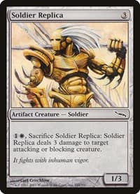Soldier Replica - Mirrodin - Magic: The Gathering card
