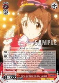 new generations, Uzuki - The iDOLM@STER Cinderella Girls - Weiss Schwarz card