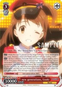 new generations, Uzuki (SR) - The iDOLM@STER Cinderella Girls - Weiss Schwarz card