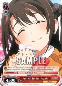 Full of Smiles, Uzuki - The iDOLM@STER Cinderella Girls - Weiss Schwarz card