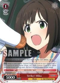 Strike! Miku - The iDOLM@STER Cinderella Girls - Weiss Schwarz card