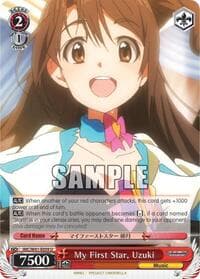 My First Star, Uzuki - The iDOLM@STER Cinderella Girls - Weiss Schwarz card
