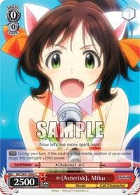*(Asterisk), Miku - The iDOLM@STER Cinderella Girls - Weiss Schwarz card