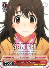 Uzuki in Pajamas - The iDOLM@STER Cinderella Girls - Weiss Schwarz card