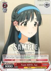Team KBYD, Sae - The iDOLM@STER Cinderella Girls - Weiss Schwarz card