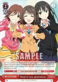 Bond of new generations - The iDOLM@STER Cinderella Girls - Weiss Schwarz card