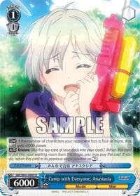 Camp with Everyone, Anastasia - The iDOLM@STER Cinderella Girls - Weiss Schwarz card