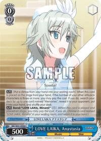LOVE LAIKA, Anastasia - The iDOLM@STER Cinderella Girls - Weiss Schwarz card